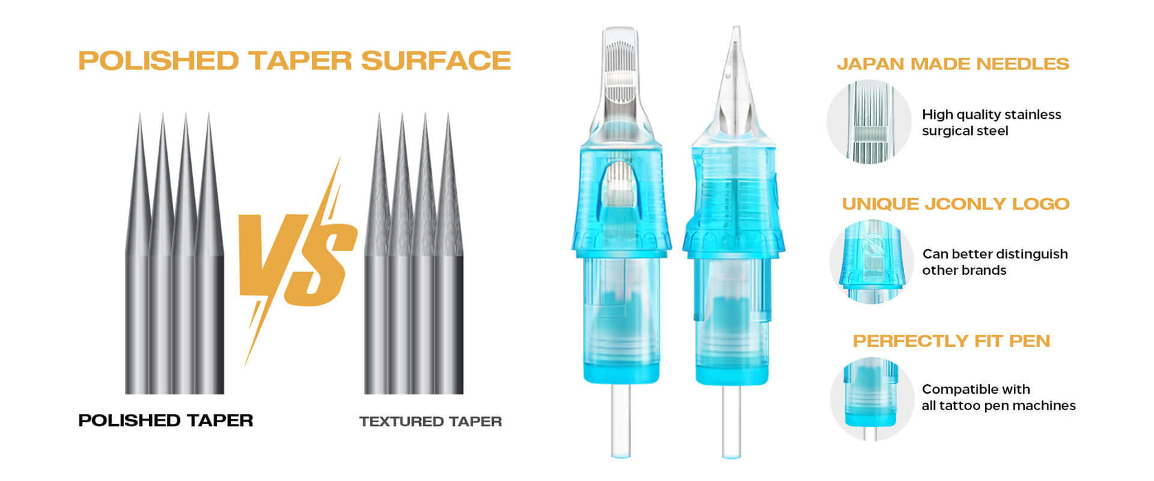 JCONLY vetar tattoo cartridge needles product details