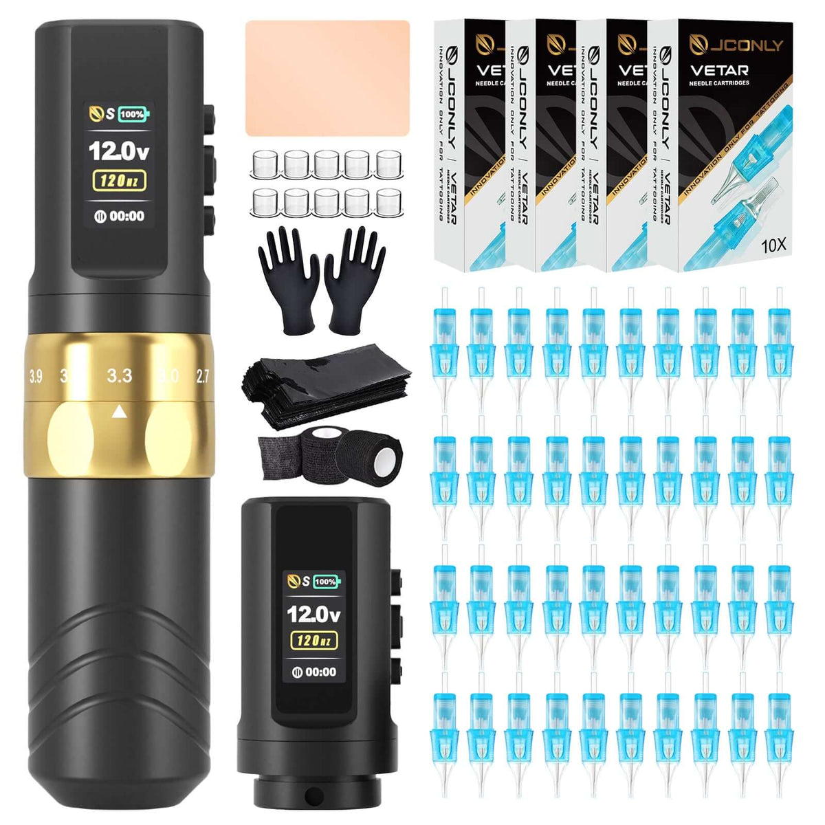 JCONLY EPOCH WIRELESS TATTOO MACHINE BUNDLE (Black)