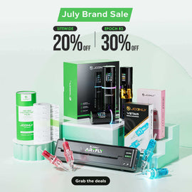 JCONLY July Brand Festival image showcasing products with 20% OFF sitewide and discounts on Epoch R3.