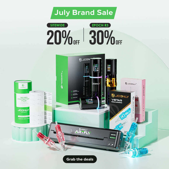 JCONLY July Brand Festival image showcasing products with 20% OFF sitewide and discounts on Epoch R3.