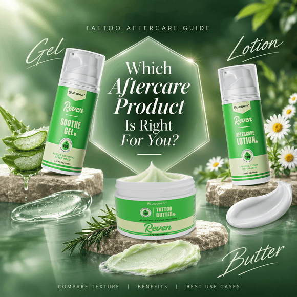 Tattoo Gel vs Lotion vs Butter: What’s the Difference?