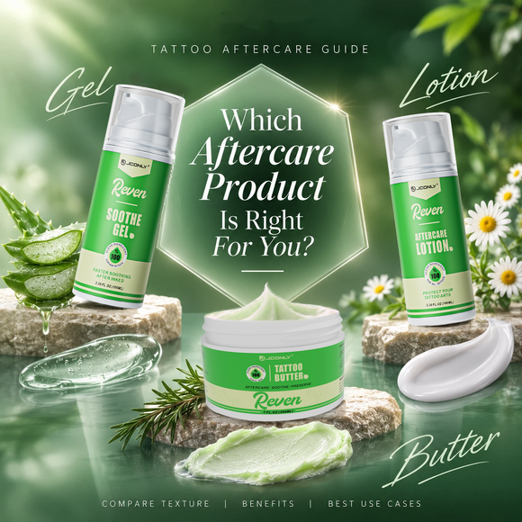 Tattoo Gel vs Lotion vs Butter: What’s the Difference?