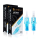 Front view of JCONLY VETAR Blue Tattoo Cartridge Needles with product boxes, disposable tattoo needle cartridges.
