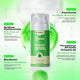 JCONLY REVEN Tattoo Aftercare Lotion key ingredients infographic featuring panthenol and sodium hyaluronate for tattoo skin conditioning.