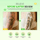 JCONLY Reven Tattoo Foam Soap before and after comparison highlighting gentle cleansing and comfortable tattoo aftercare.