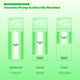 JCONLY REVEN Tattoo Soothe Gel pump bottle design infographic featuring hygienic and controlled application for fresh tattoo care.