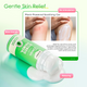 JCONLY REVEN Tattoo Stencil Primer benefits infographic showing plant-based, gentle formula suitable for sensitive tattoo skin